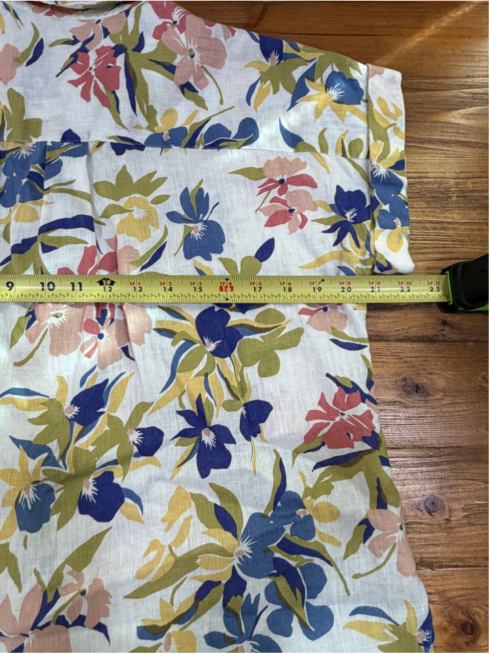 Lauren Ralph Lauren Floral 100% Linen Button Down Shirt Small - Picture 7 of 14